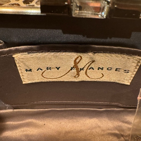 Gorgeous Mary Frances Moviestar Rhinestone embellished beaded silver snakeskin - Picture 4 of 13